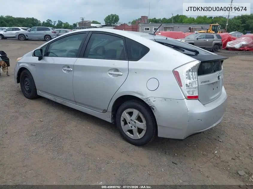 2010 Toyota Prius Ii VIN: JTDKN3DU0A0019674 Lot: 45690762