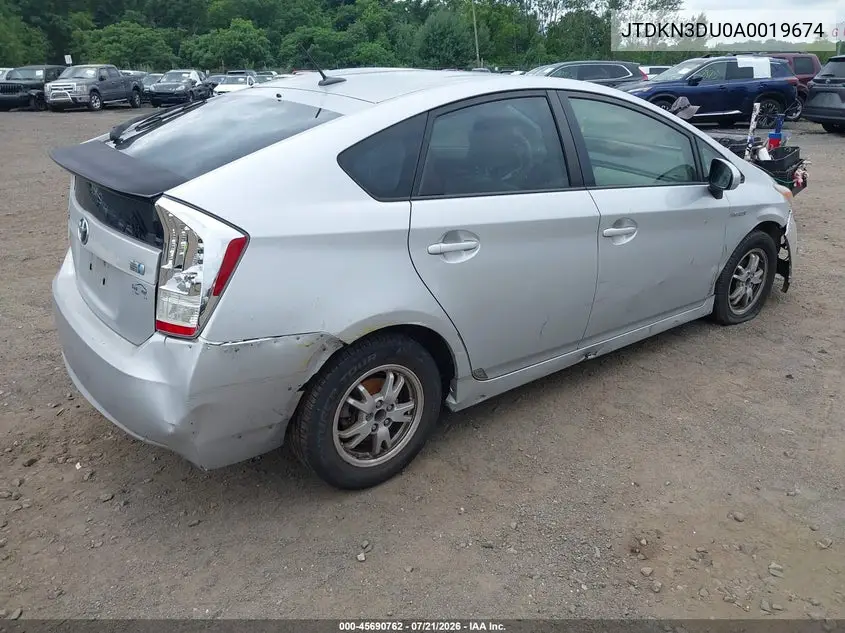 2010 Toyota Prius Ii VIN: JTDKN3DU0A0019674 Lot: 45690762