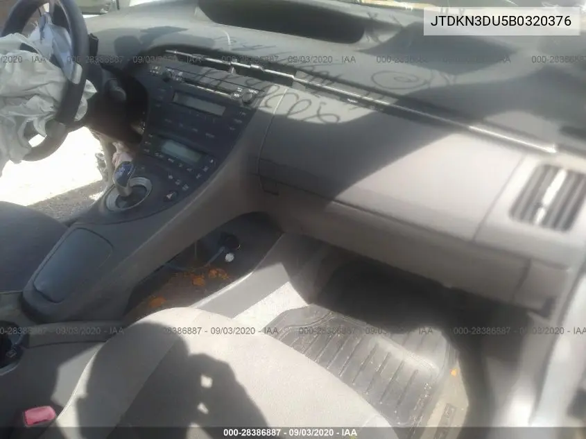 JTDKN3DU5B0320376 2011 Toyota Prius Two