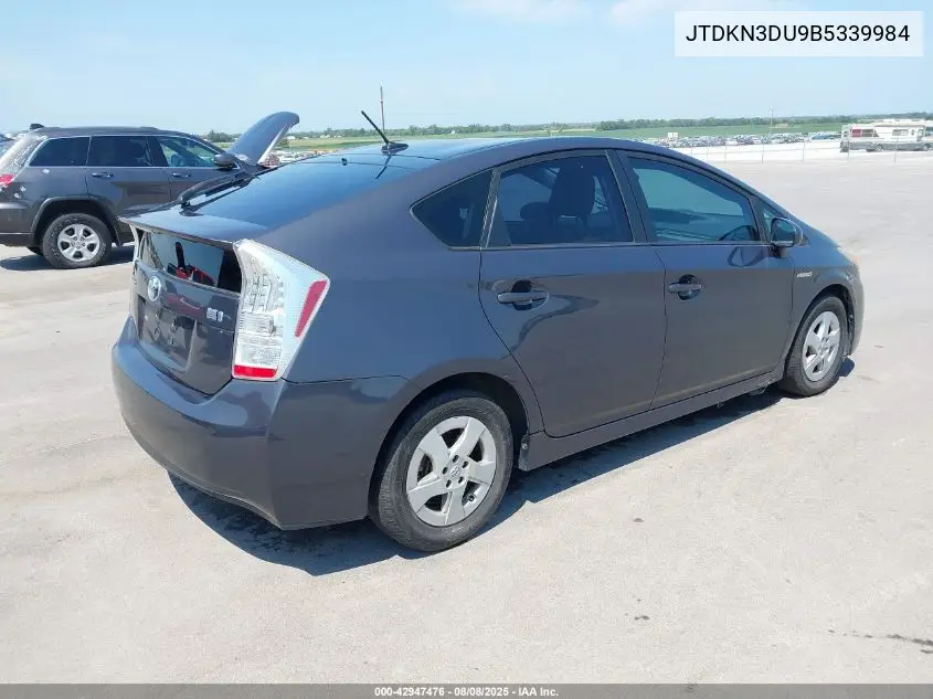 JTDKN3DU9B5339984 2011 Toyota Prius Three