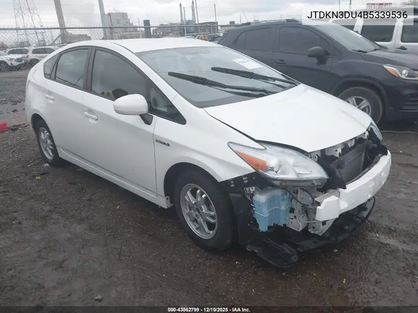 JTDKN3DU4B5339536 2011 Toyota Prius Three