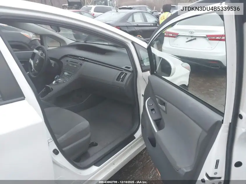 JTDKN3DU4B5339536 2011 Toyota Prius Three