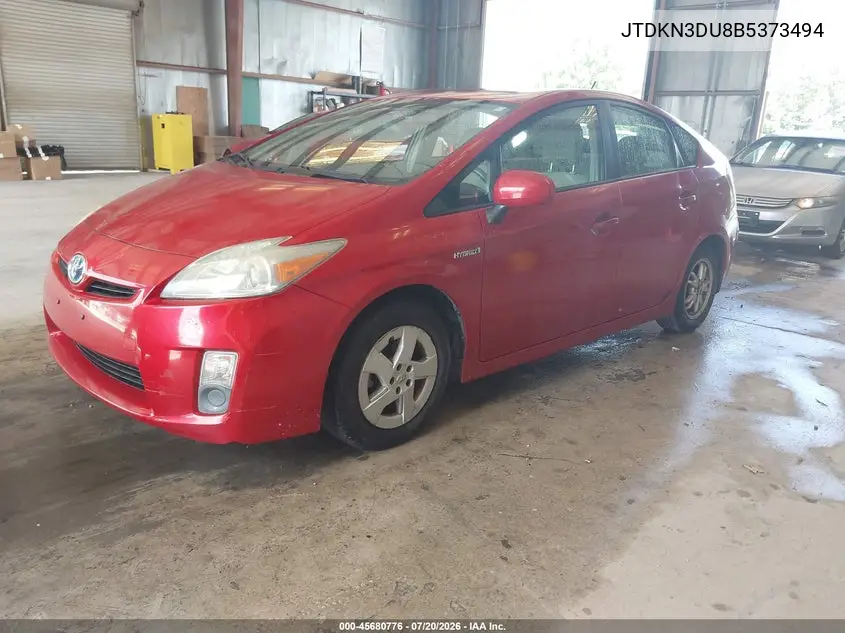 2011 Toyota Prius Two VIN: JTDKN3DU8B5373494 Lot: 45680776