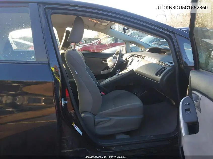 JTDKN3DU5C1552360 2012 Toyota Prius Three