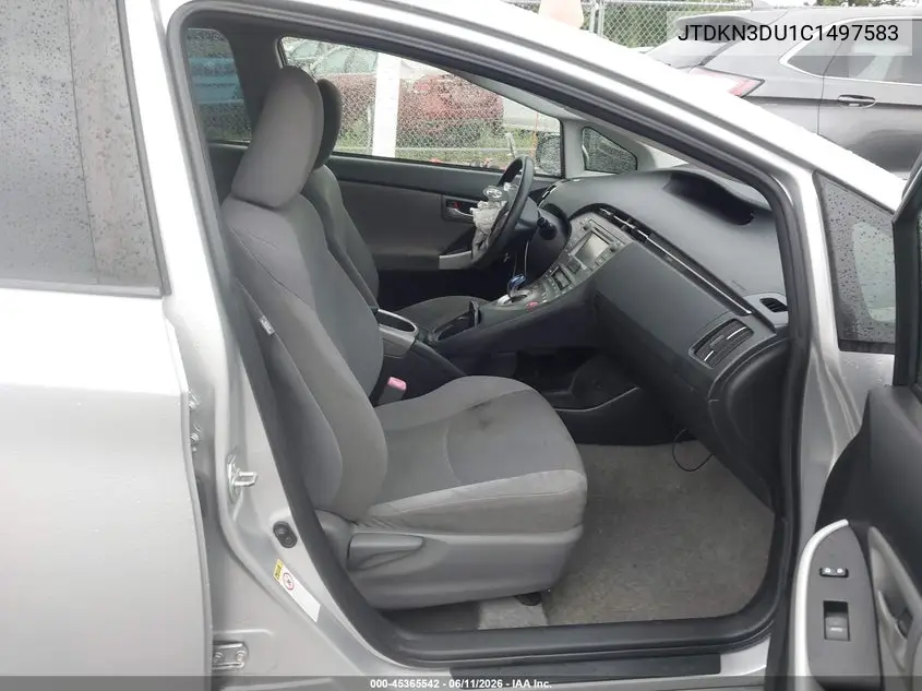 2012 Toyota Prius Two VIN: JTDKN3DU1C1497583 Lot: 45365542