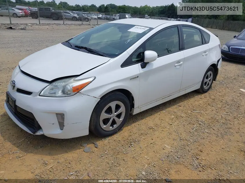 2012 Toyota Prius VIN: JTDKN3DU5C5473621 Lot: 45634200