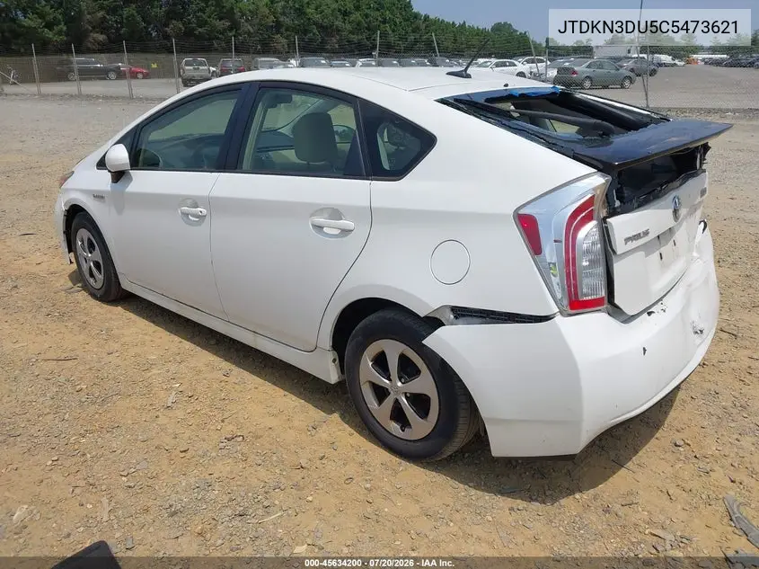 2012 Toyota Prius VIN: JTDKN3DU5C5473621 Lot: 45634200