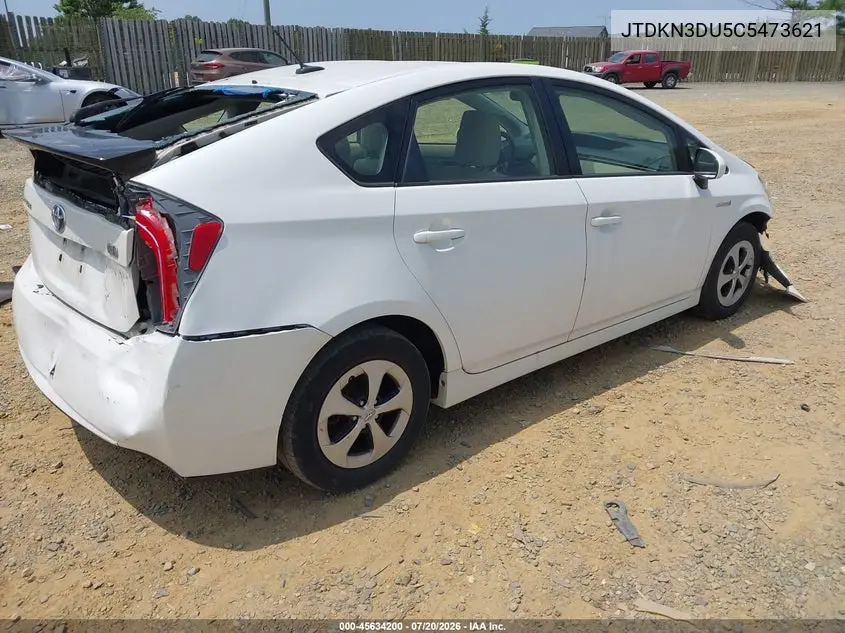 2012 Toyota Prius VIN: JTDKN3DU5C5473621 Lot: 45634200