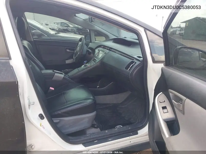 2012 Toyota Prius Two VIN: JTDKN3DU0C5380053 Lot: 45674200