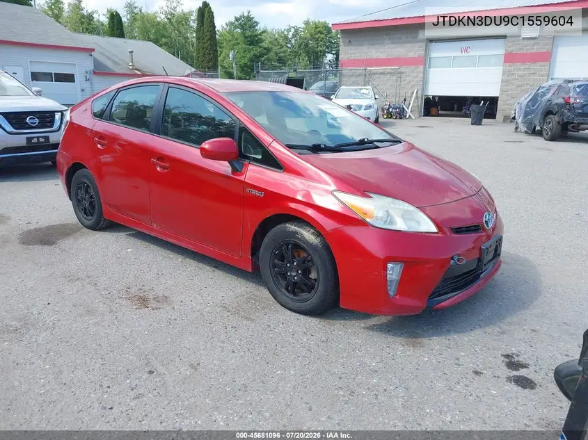 2012 Toyota Prius Four VIN: JTDKN3DU9C1559604 Lot: 45681096
