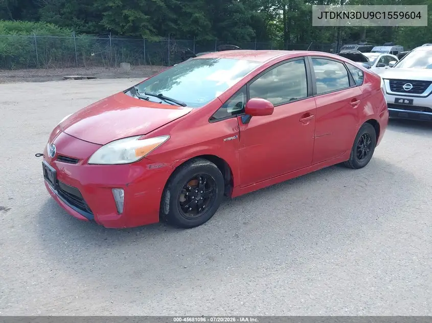 2012 Toyota Prius Four VIN: JTDKN3DU9C1559604 Lot: 45681096