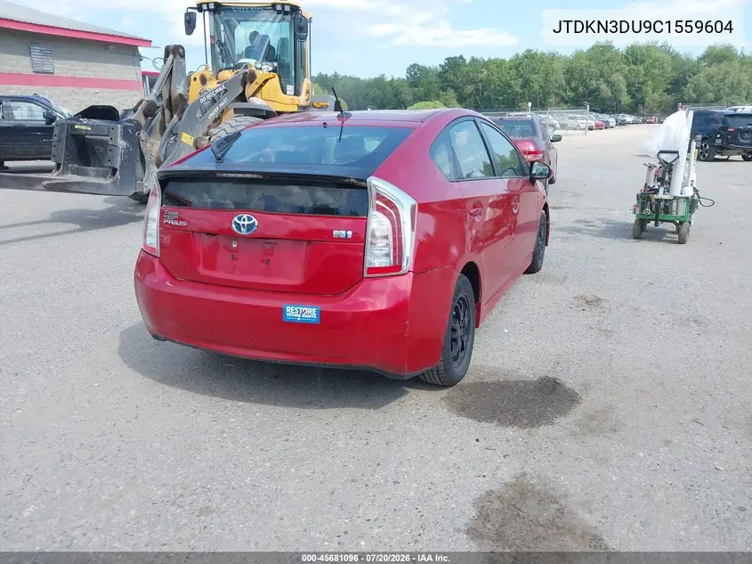 2012 Toyota Prius Four VIN: JTDKN3DU9C1559604 Lot: 45681096