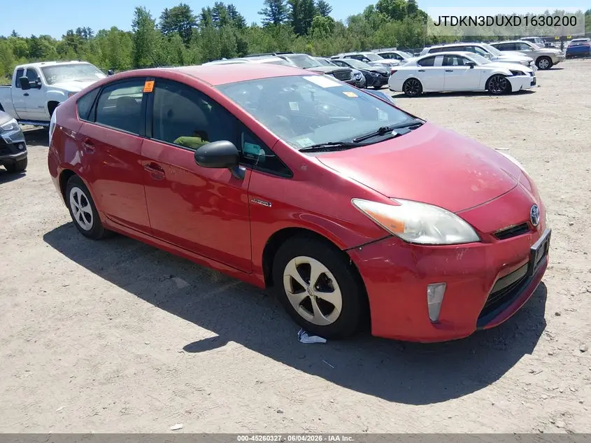 2013 Toyota Prius Two VIN: JTDKN3DUXD1630200 Lot: 45260327