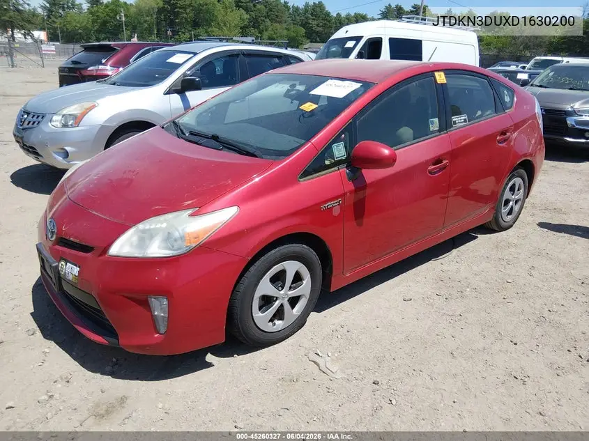 2013 Toyota Prius Two VIN: JTDKN3DUXD1630200 Lot: 45260327