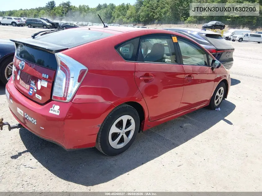 2013 Toyota Prius Two VIN: JTDKN3DUXD1630200 Lot: 45260327