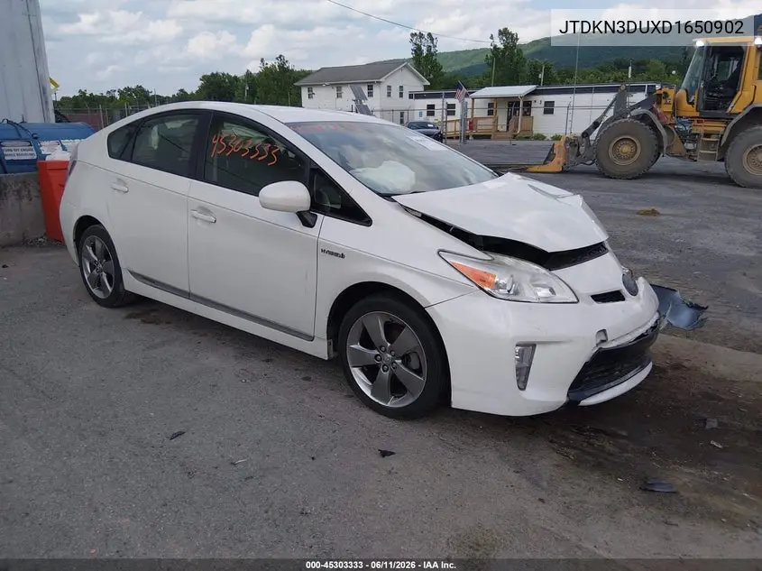 2013 Toyota Prius Three Se VIN: JTDKN3DUXD1650902 Lot: 45303333