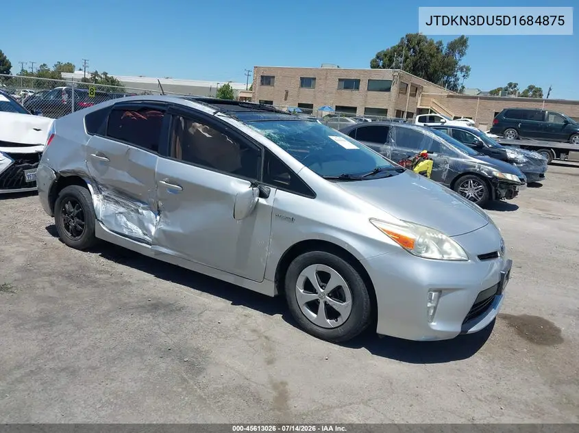 2013 Toyota Prius Four VIN: JTDKN3DU5D1684875 Lot: 45613026