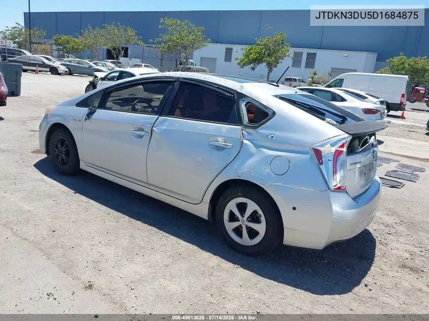 2013 Toyota Prius Four VIN: JTDKN3DU5D1684875 Lot: 45613026