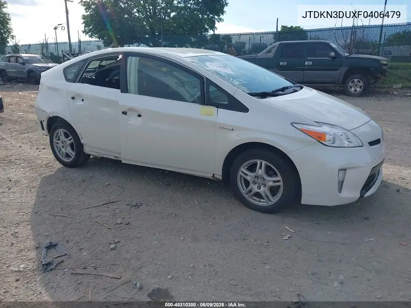 2015 Toyota Prius Persona Series Special Edition VIN: JTDKN3DUXF0406479 Lot: 45310300