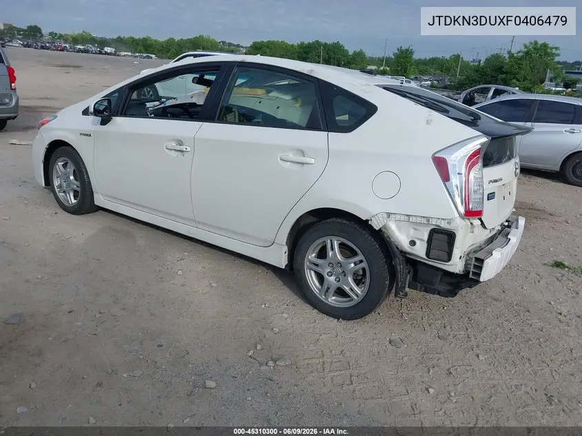 2015 Toyota Prius Persona Series Special Edition VIN: JTDKN3DUXF0406479 Lot: 45310300