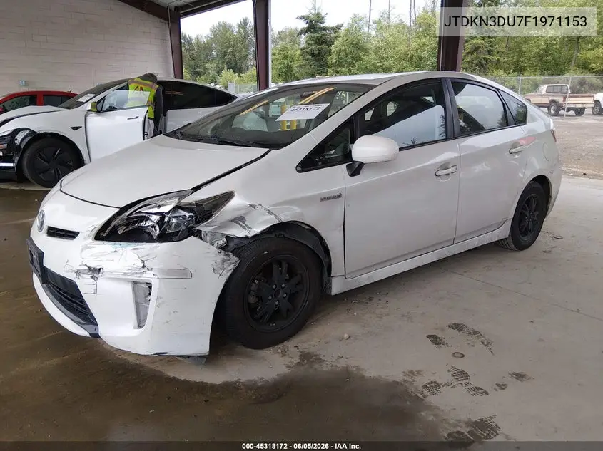 JTDKN3DU7F1971153 2015 Toyota Prius Two
