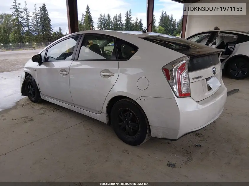JTDKN3DU7F1971153 2015 Toyota Prius Two