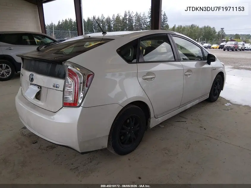 JTDKN3DU7F1971153 2015 Toyota Prius Two