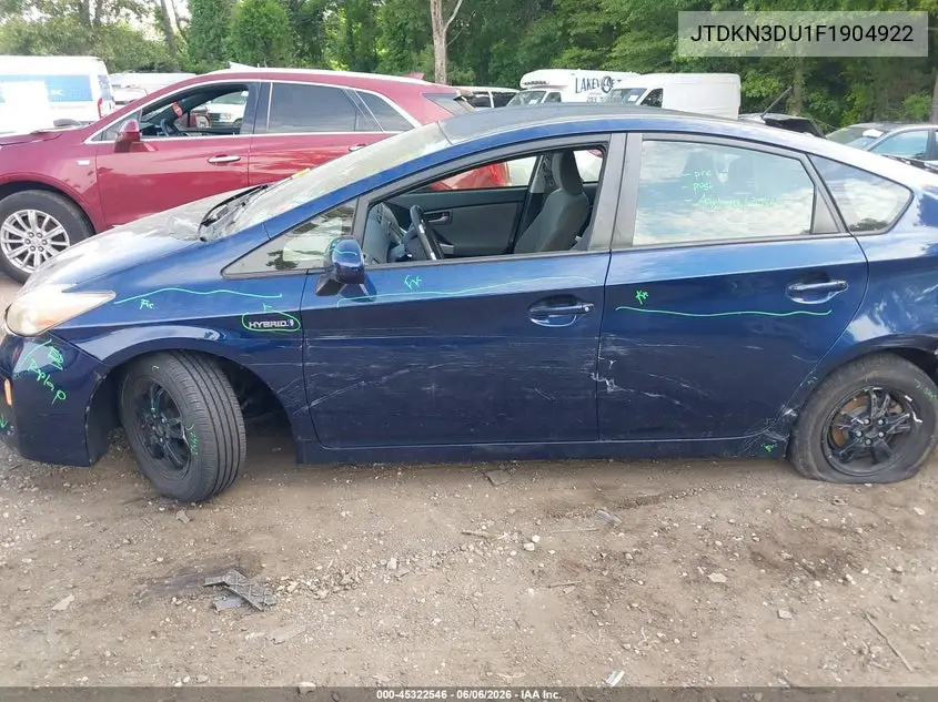2015 Toyota Prius Three VIN: JTDKN3DU1F1904922 Lot: 45322546