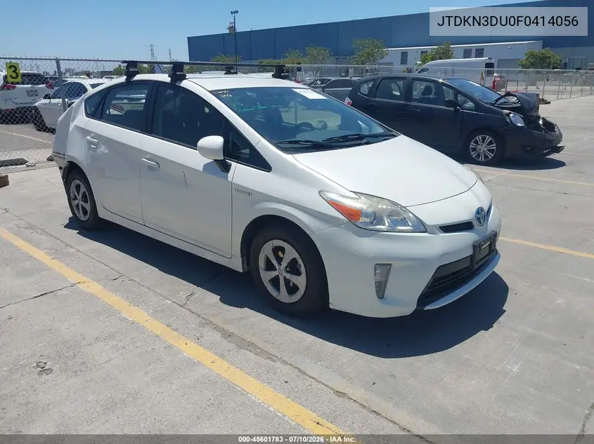 2015 Toyota Prius Two VIN: JTDKN3DU0F0414056 Lot: 45601783