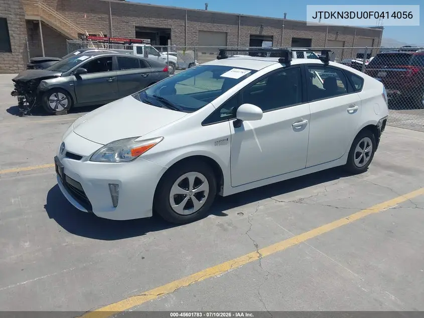 2015 Toyota Prius Two VIN: JTDKN3DU0F0414056 Lot: 45601783