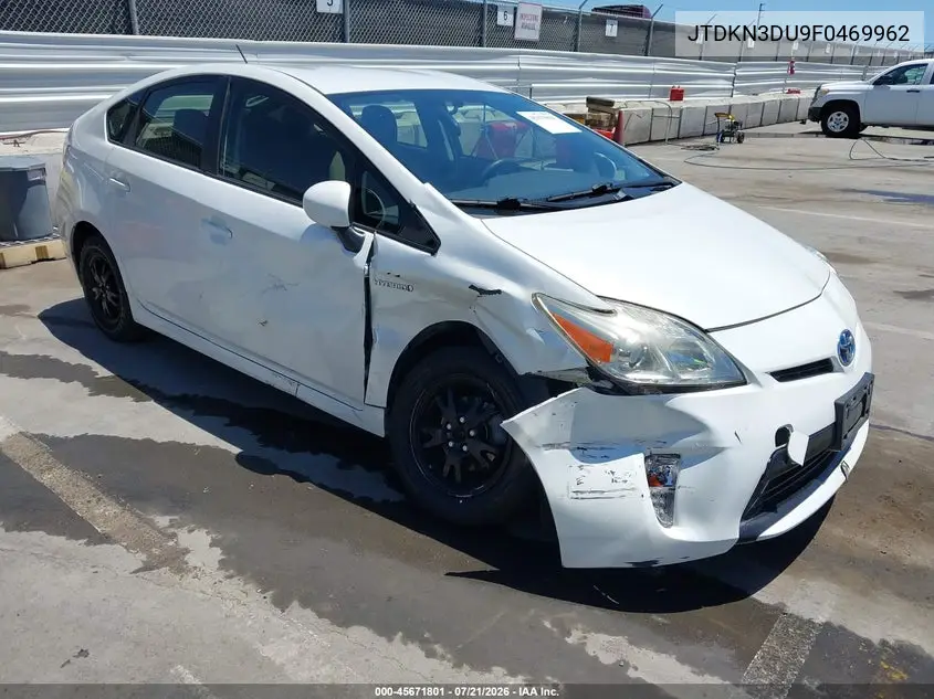 2015 Toyota Prius Two VIN: JTDKN3DU9F0469962 Lot: 45671801