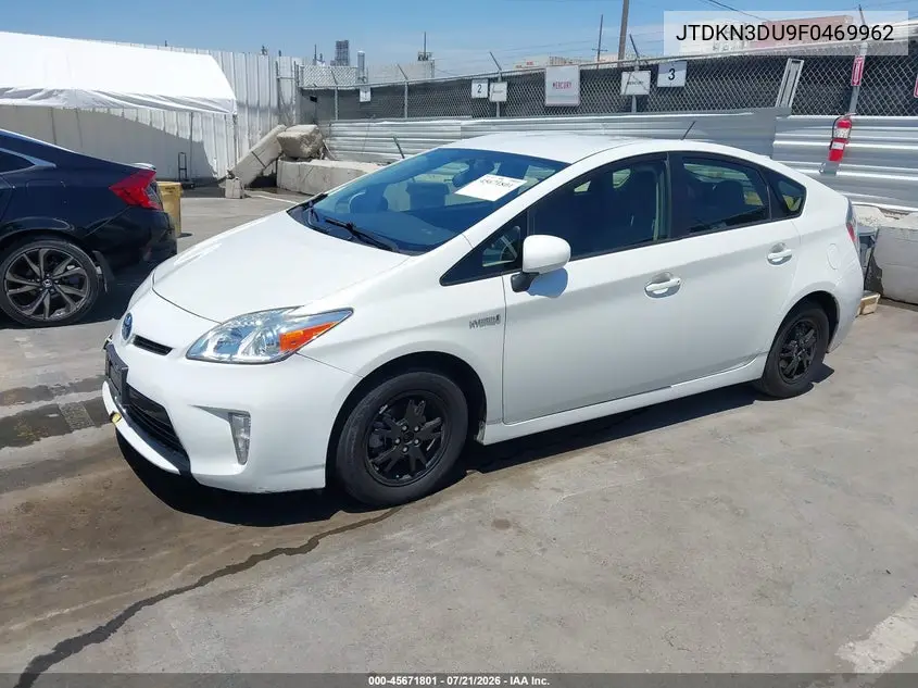 2015 Toyota Prius Two VIN: JTDKN3DU9F0469962 Lot: 45671801