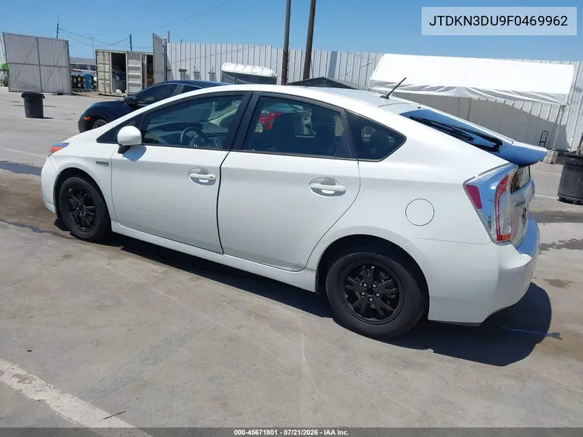 2015 Toyota Prius Two VIN: JTDKN3DU9F0469962 Lot: 45671801