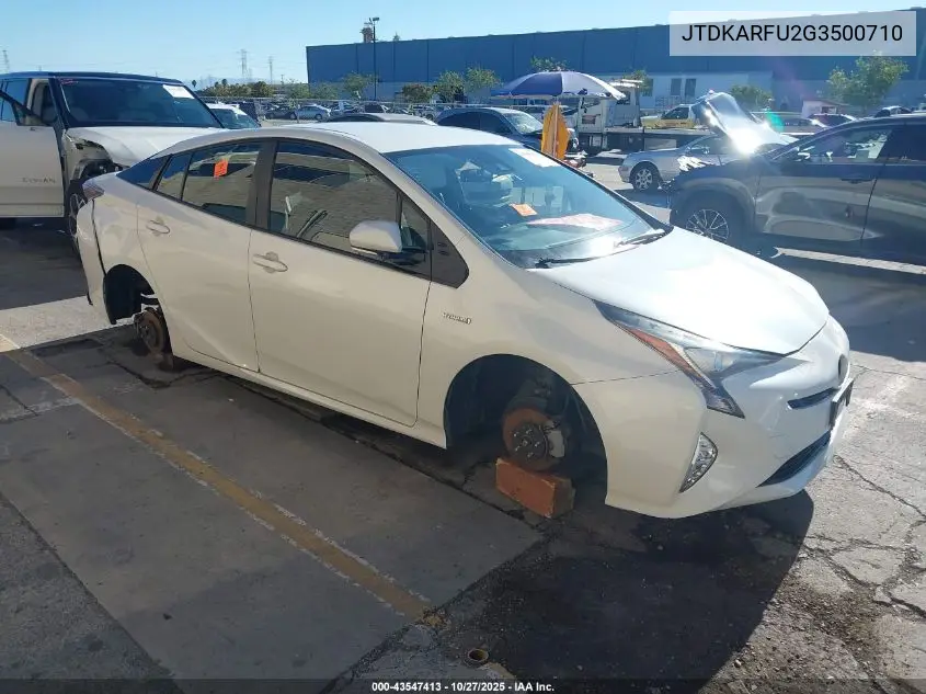 JTDKARFU2G3500710 2016 Toyota Prius Three Touring