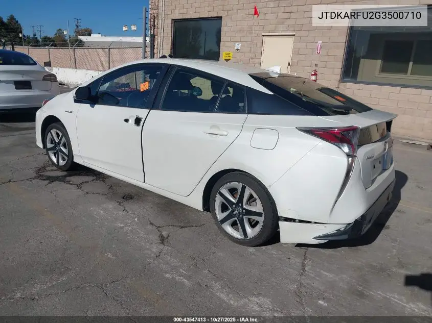 JTDKARFU2G3500710 2016 Toyota Prius Three Touring