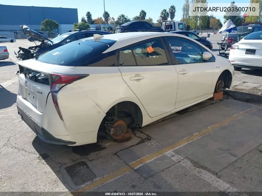 JTDKARFU2G3500710 2016 Toyota Prius Three Touring