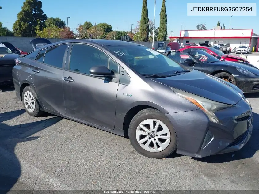 JTDKBRFU8G3507254 2016 Toyota Prius Two