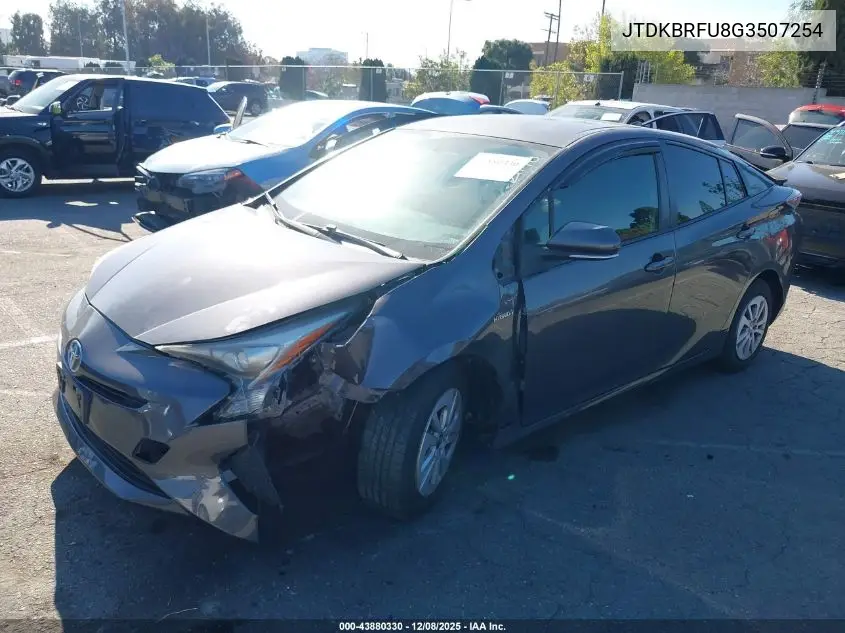 JTDKBRFU8G3507254 2016 Toyota Prius Two