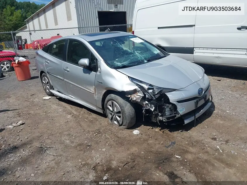 2016 Toyota Prius Three VIN: JTDKARFU9G3503684 Lot: 45302326