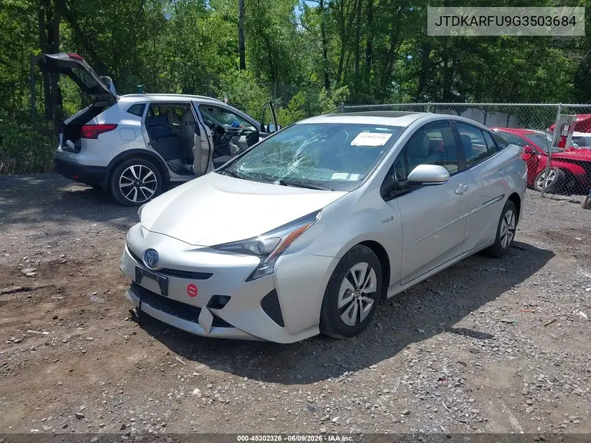 2016 Toyota Prius Three VIN: JTDKARFU9G3503684 Lot: 45302326
