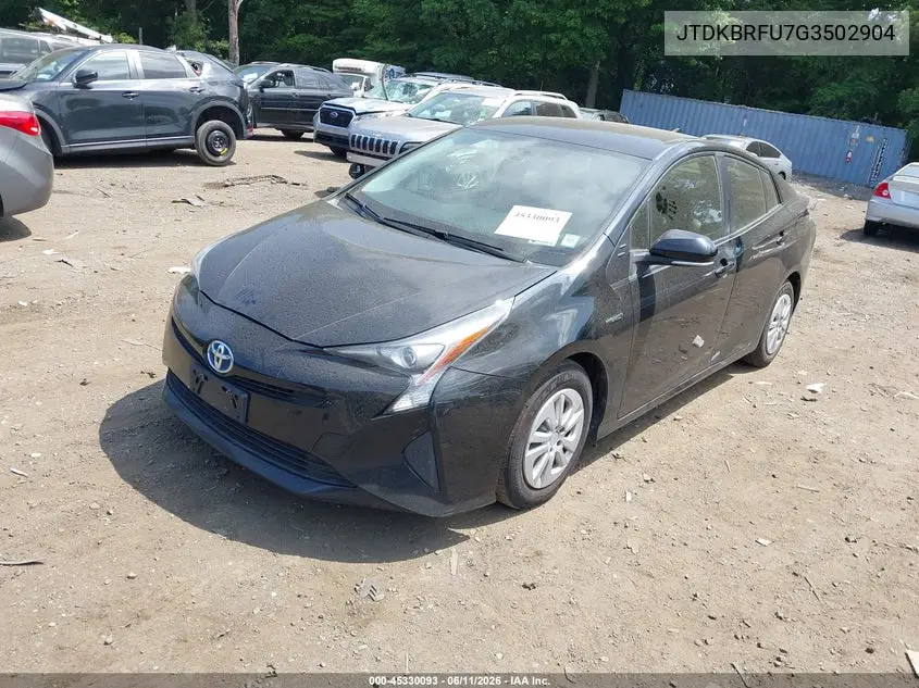 2016 Toyota Prius Two VIN: JTDKBRFU7G3502904 Lot: 45330093