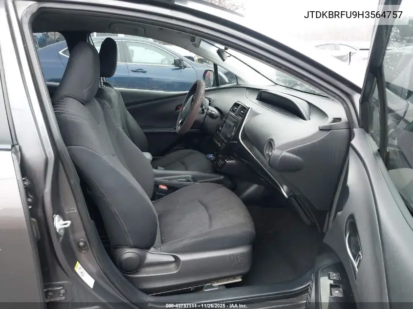 JTDKBRFU9H3564757 2017 Toyota Prius Two