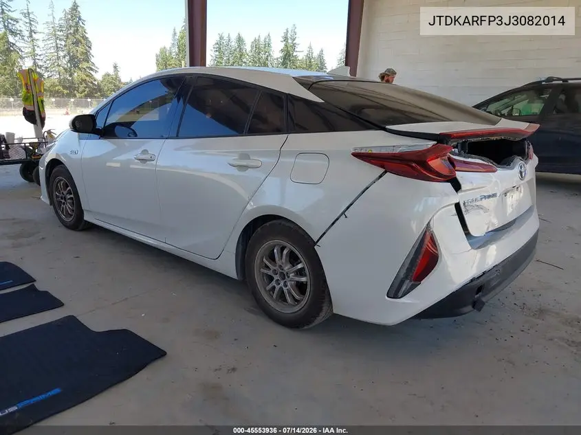 2018 Toyota Prius Prime Premium VIN: JTDKARFP3J3082014 Lot: 45553936