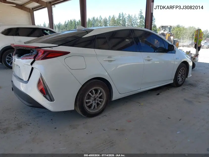 2018 Toyota Prius Prime Premium VIN: JTDKARFP3J3082014 Lot: 45553936