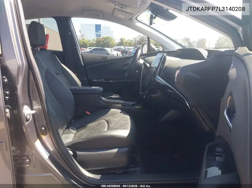 2020 Toyota Prius Prime Xle VIN: JTDKARFP7L3140208 Lot: 45386845
