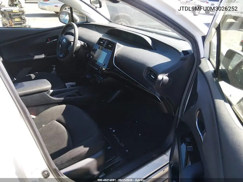 2021 Toyota Prius Le Awd-E VIN: JTDL9MFU0M3026252 Lot: 45314091