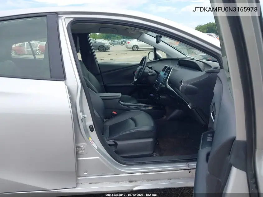 2022 Toyota Prius Xle VIN: JTDKAMFU0N3165978 Lot: 45365810
