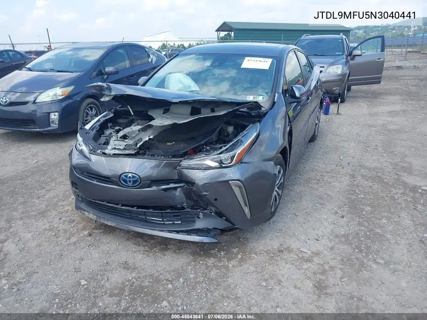 2022 Toyota Prius Le Awd-E VIN: JTDL9MFU5N3040441 Lot: 45543641