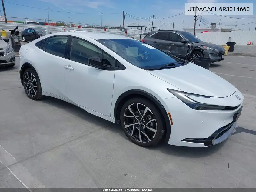 2024 Toyota Prius Prime Xse VIN: JTDACACU6R3014660 Lot: 45678740