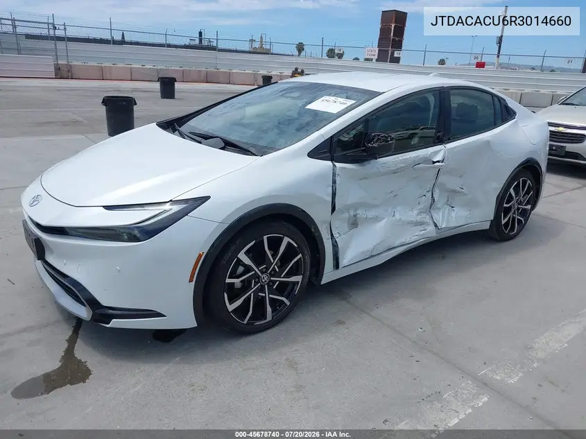 2024 Toyota Prius Prime Xse VIN: JTDACACU6R3014660 Lot: 45678740